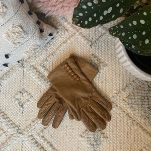Tan Leather Gloves